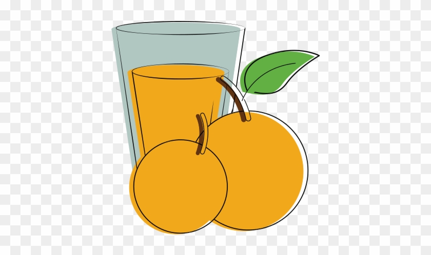 Glass Of Orange Juice Clipart - Carton #1145922