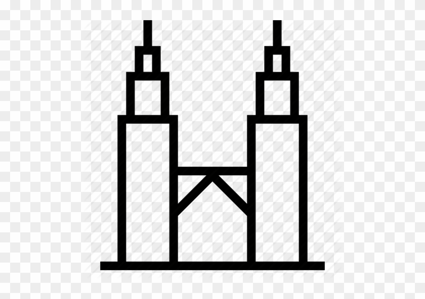 City, Klcc, Kuala Lumpur, Malaysia, Petronas, Twin - Twin Towers Malaysia Outline #1145960