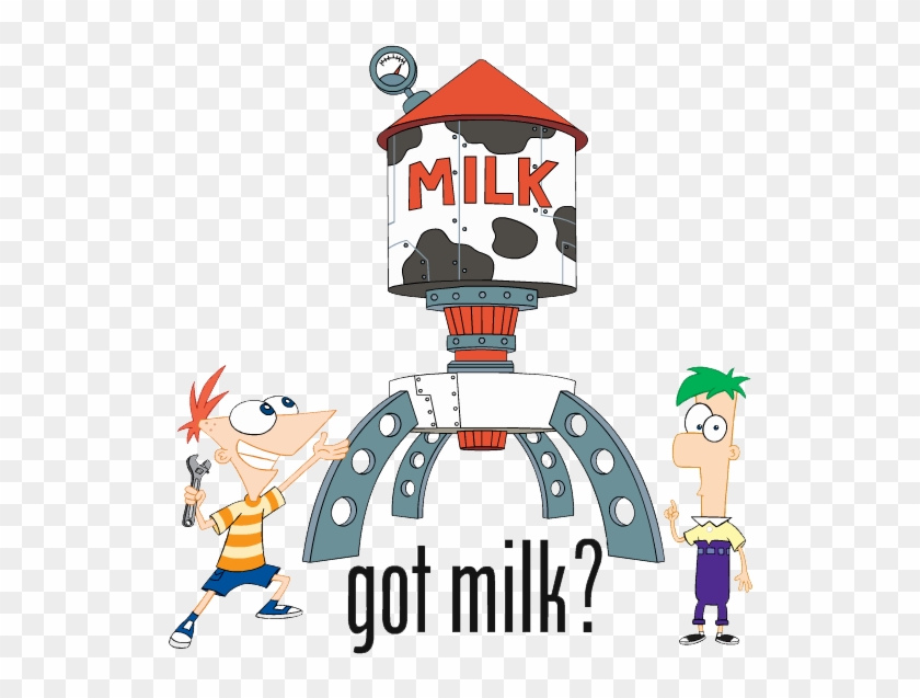 Phineas & Ferb Got Milk Tower Clipart - Phineas And Ferb Milk #1145964