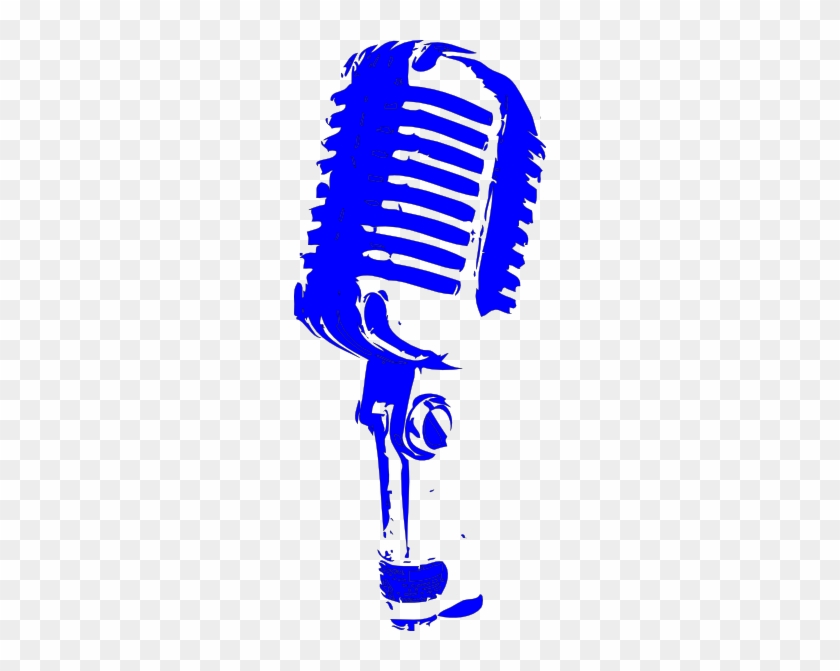 Blue Microphone Clip Art #1145970