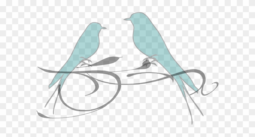 Birds On A Branch Svg Clip Arts 600 X 372 Px - Clip Art #1146093