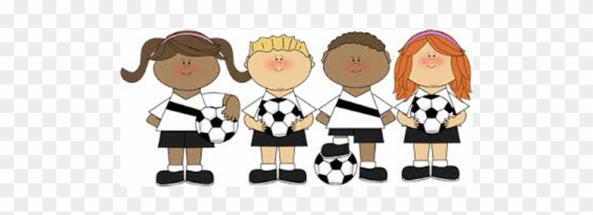 The Regular Registration Period For The Spring 2016 - Cartoon Girl Soccer Players #1146397