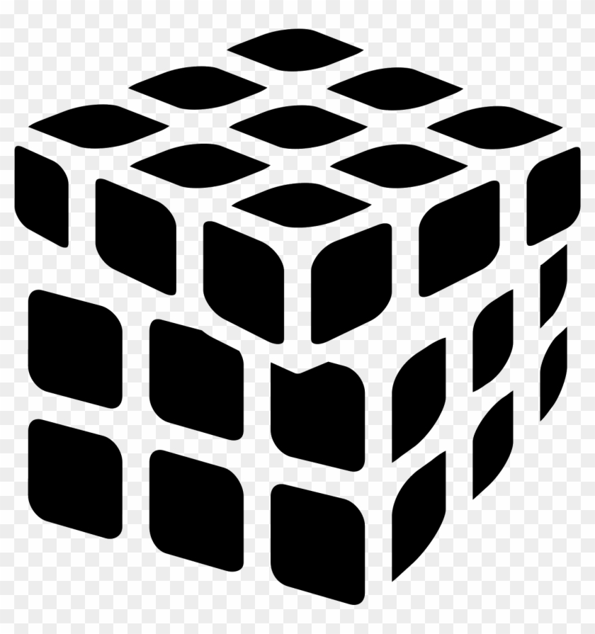 Rubik's Cube Filled Icon - Rubiks Cube Icon #1146403