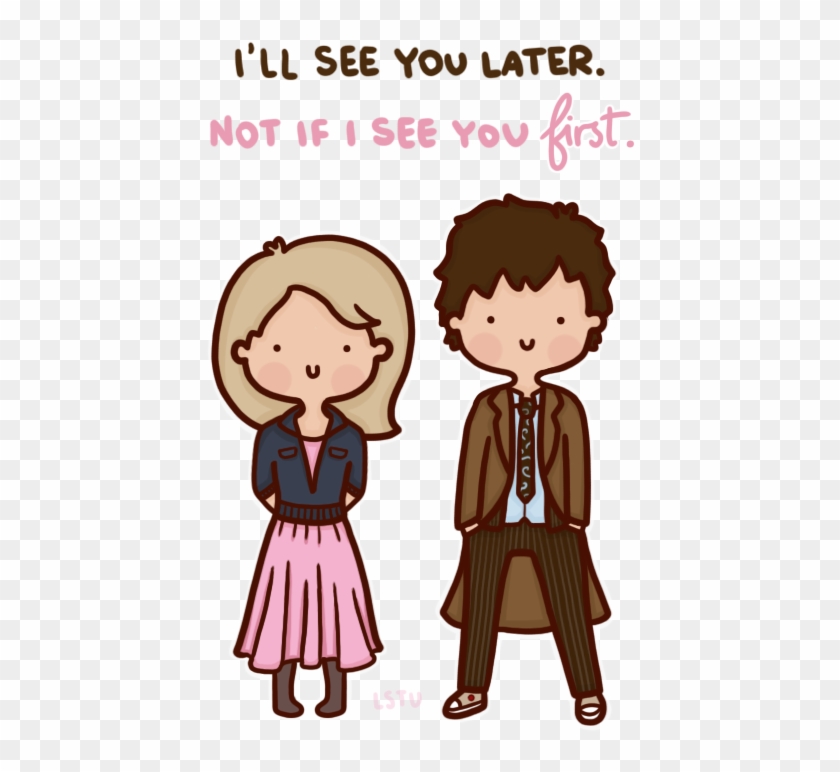 Doctor Who Cartoon Fanart Rose Tyler Ten Doctor Who - Doctor Who #1146406