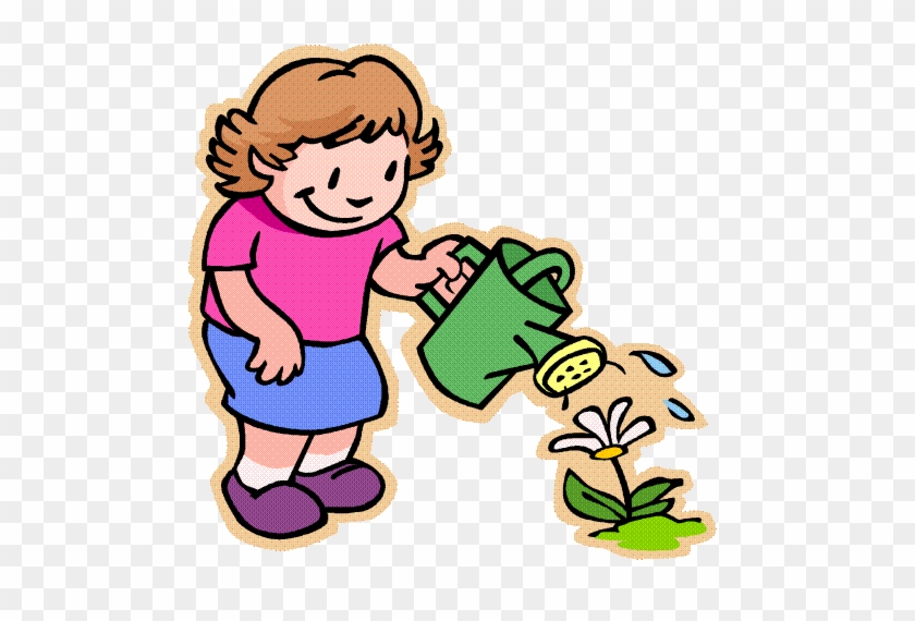 Watering Plants Clipart - Taking Care Of Plants Clipart #1146601