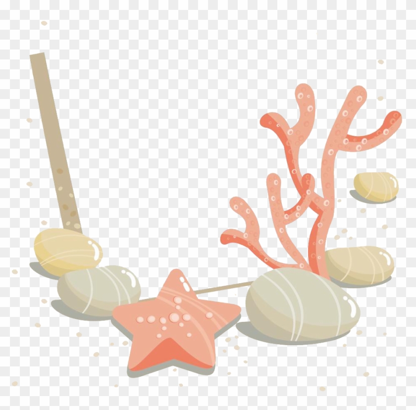 Coral Starfish Cartoon Sea - Lgv31 Vl Isai イサイ スマホケース Au エーユー 001361 その他 ハードケース #1146641