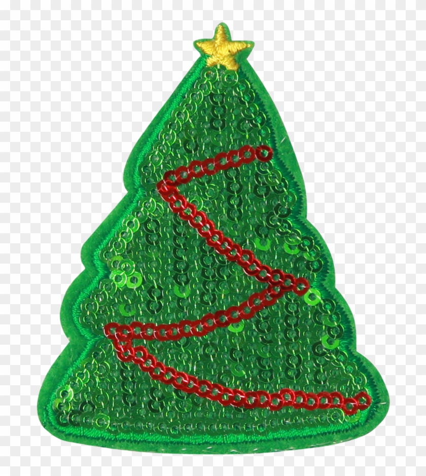 Juletrae Strygemaerker Strykemerke Palietter - Christmas Tree #1146721