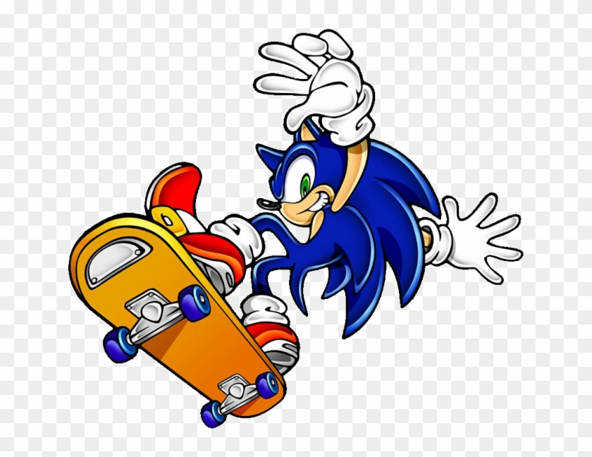 This Artwork 2007 Sega Corporation - Sonic On A Skateboard #1147169
