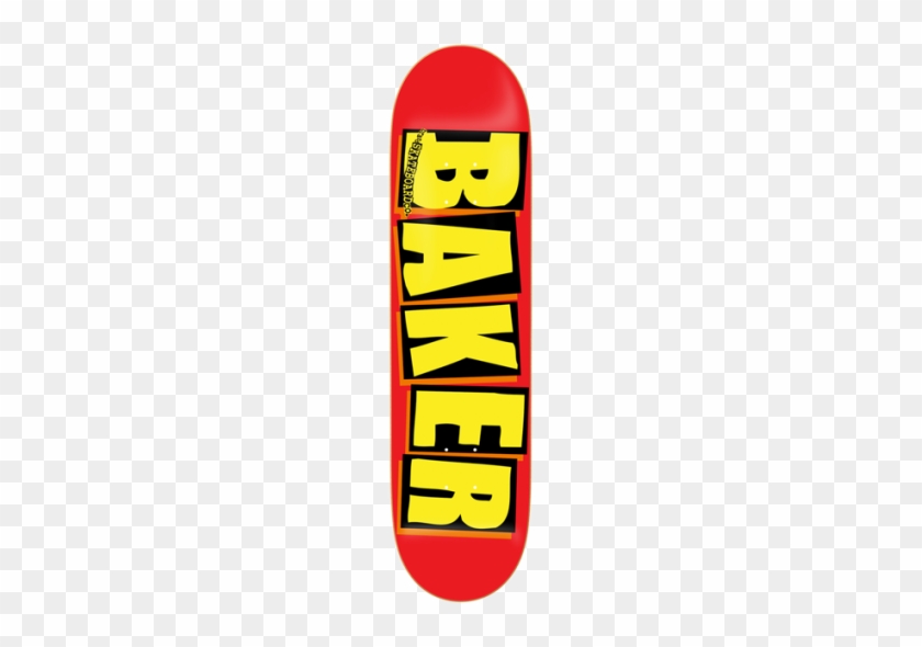 Baker Deck Logo Red Yellow - Baker Skateboards #1147212
