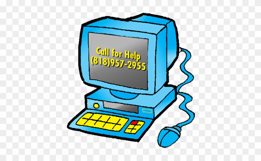 Call For Help Desktop - Computer Clipart #1147285