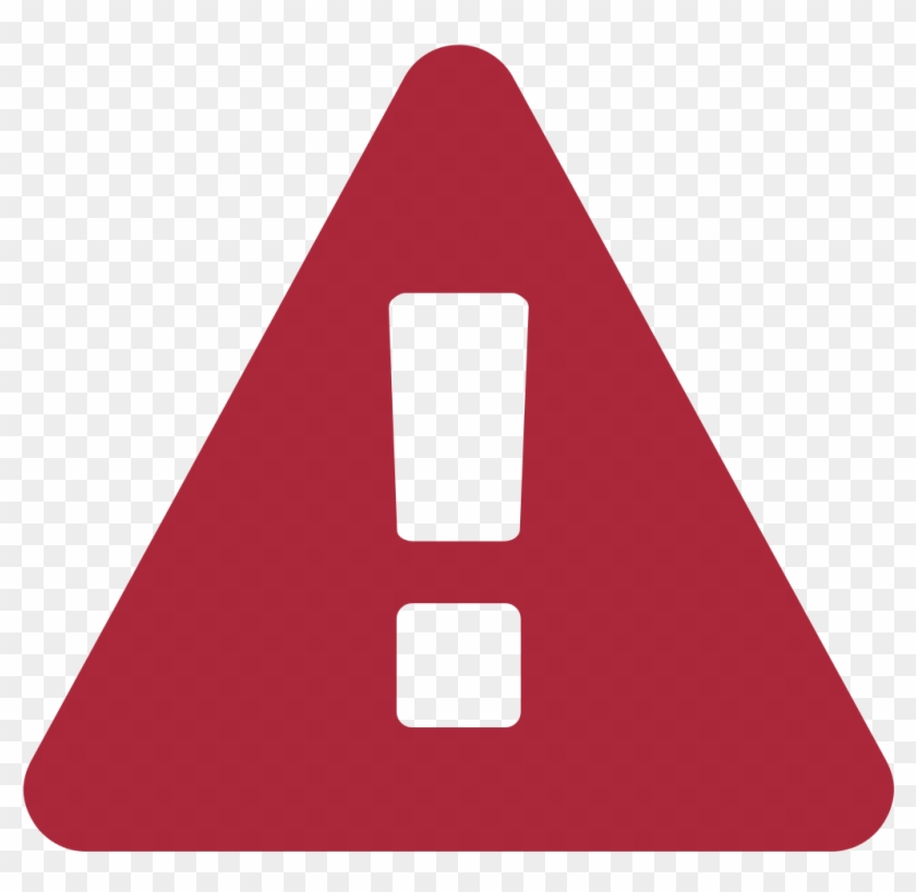 Warning Sign Font Awesome-red - Risk Flat Icon #1147293