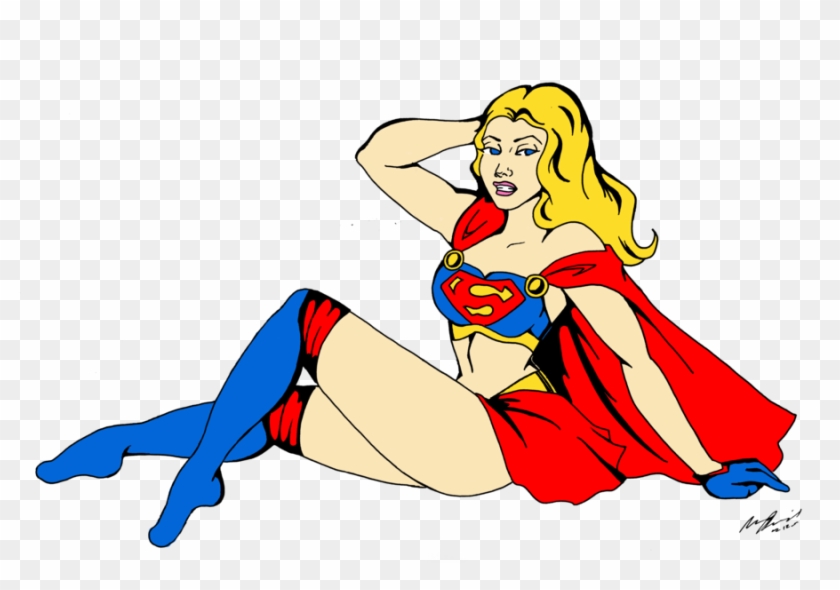 Supergirl Pin Up By Diableret - Cartoon #1147329