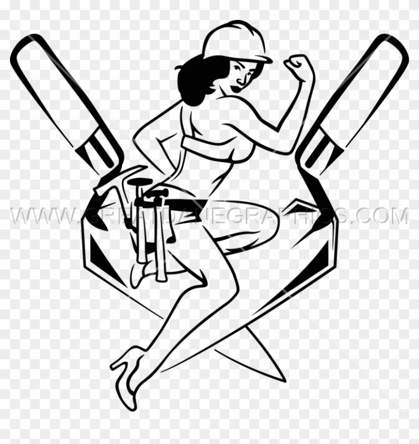 Pinup Girl Bricklayer - Softball #1147345