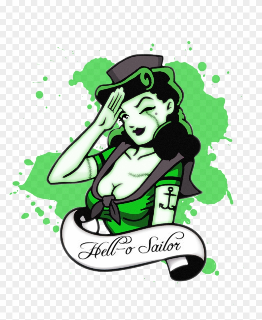 Sailor Pin Up, Redone By Kama Von Llama - Sailor Pin Up Png #1147352