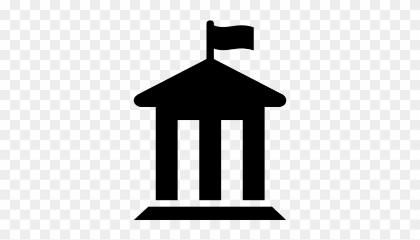 City Hall Silhouette Vector - Icono Ayuntamiento #1147446
