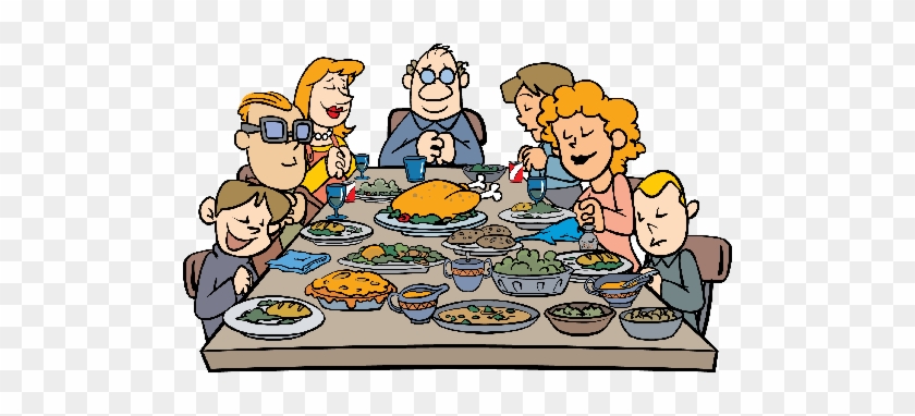 Why French Kids Eat Everything And American Kids Eat - Thanksgiving Family Dinner Clipart #1147487