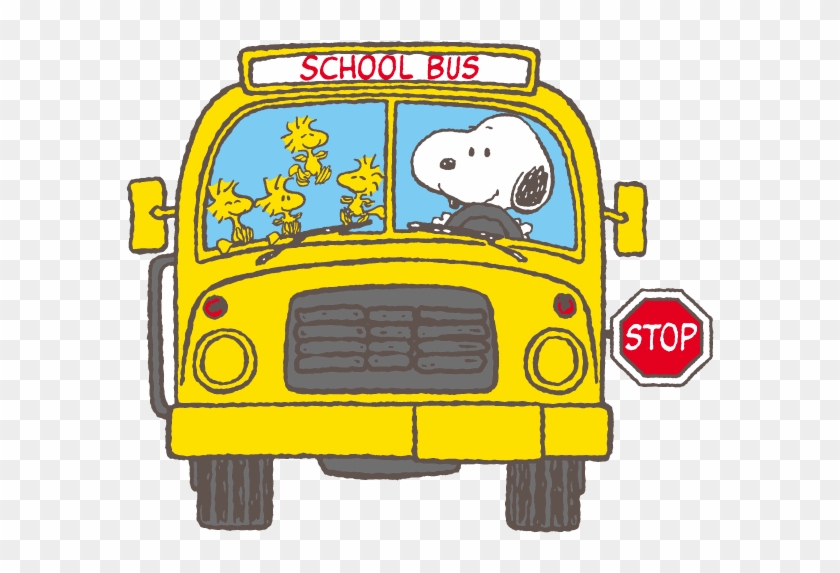 Snoopy Clipart School Bus - Sticker #1147522
