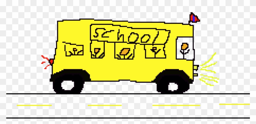 My School Bus - School Bus Pixel Art #1147537