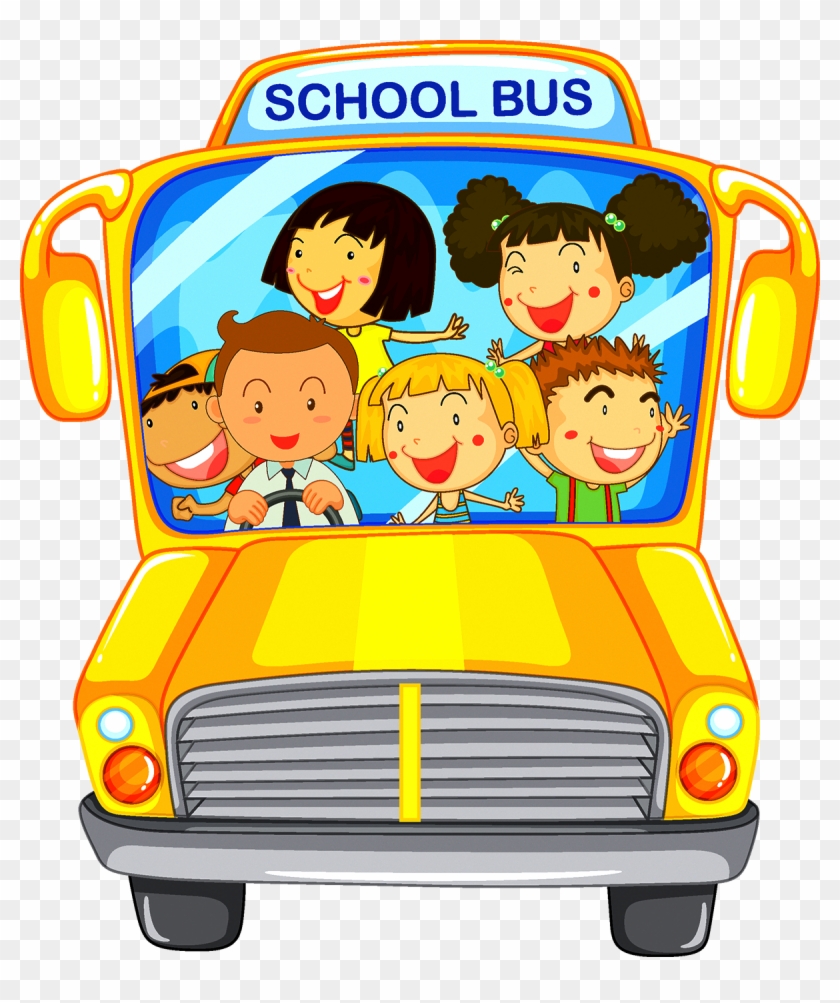 School Bus Bus Driver Illustration - Cartoon School Bus Jpg #1147563