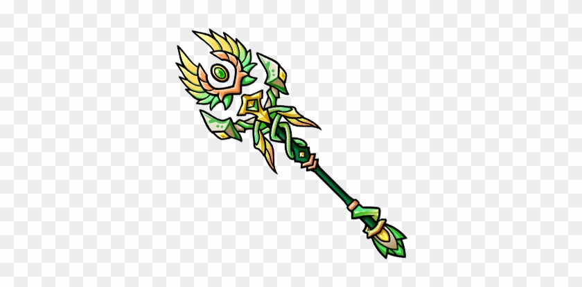 Gear Caduceus Divine Staff Render - Cartoon #1147591