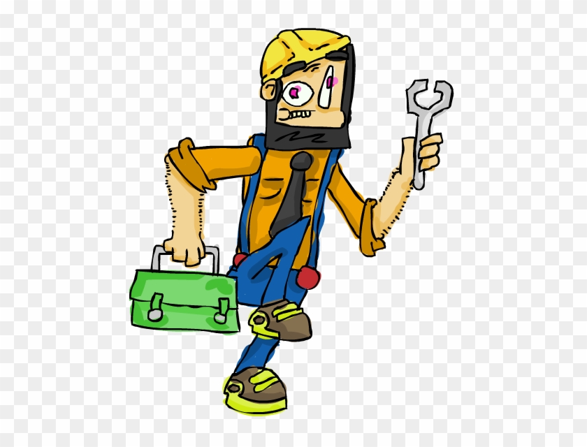 Construction Worker - Cartoon #1147622