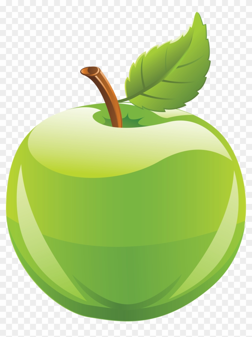 Green Apple Png Image - Grey #1147667