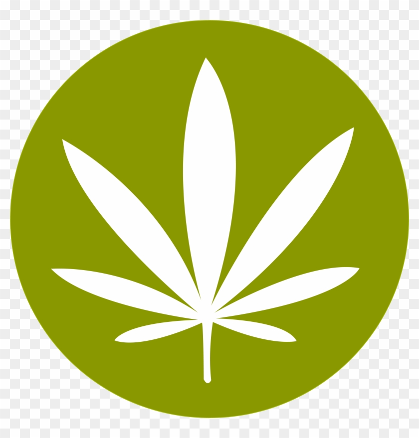 Drawn Cannabis Transparent - Weed Circle Png #1147692