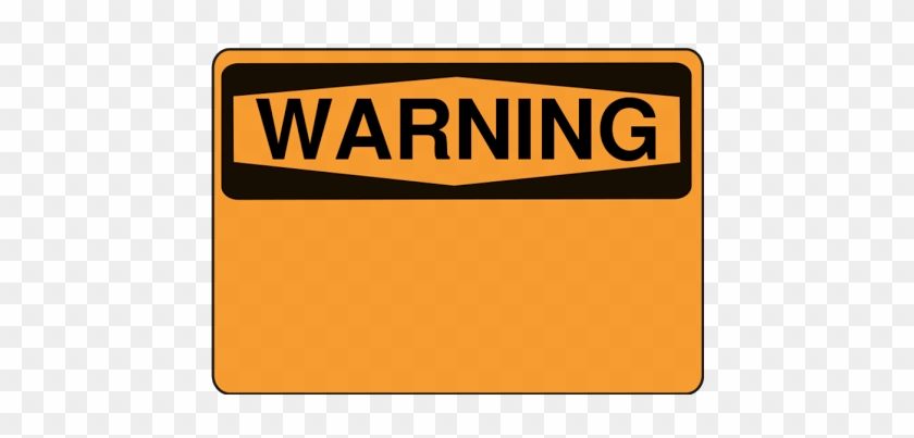 Image Result For Caution Sign Font - Blank Warning Sign Clip Art #1147774