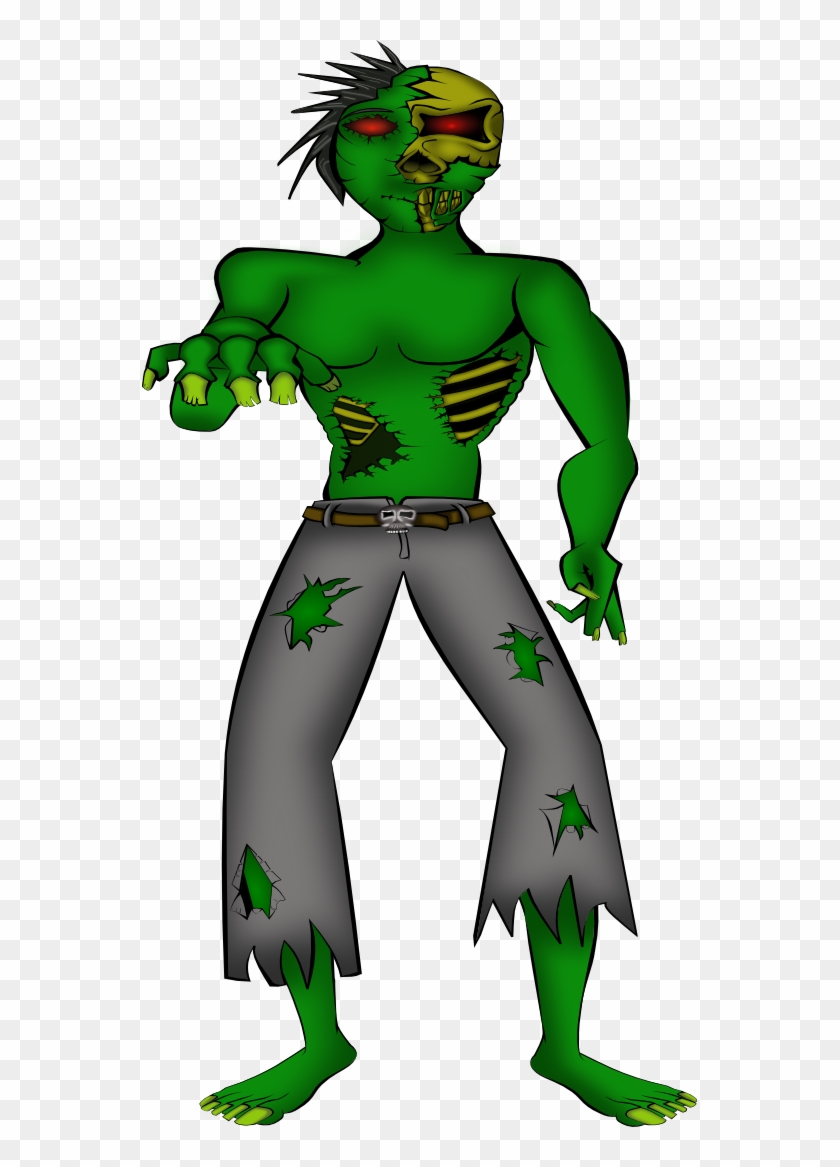 A Zombie Male Elijah Portnoy Halloween 555px - Scary Clip Art Monster #1147786