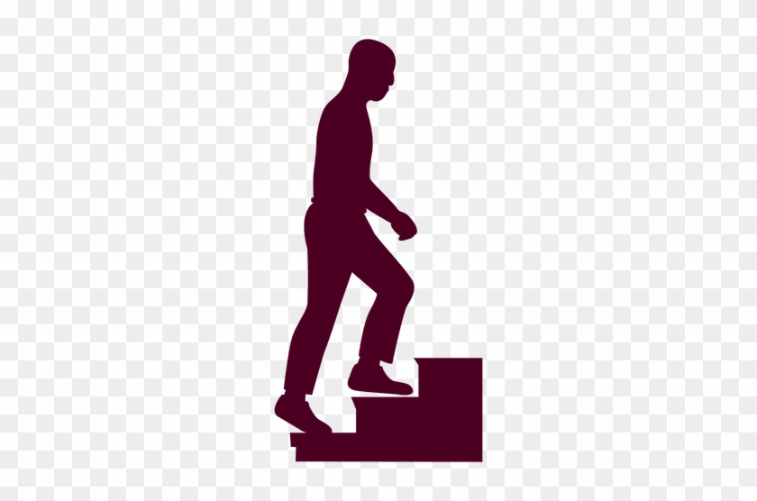 Man Climbing Stairs Illustration - Stair Person Png #1147859