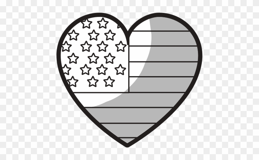 Heart With Usa Flag - Sumomo Cosplay #1148053