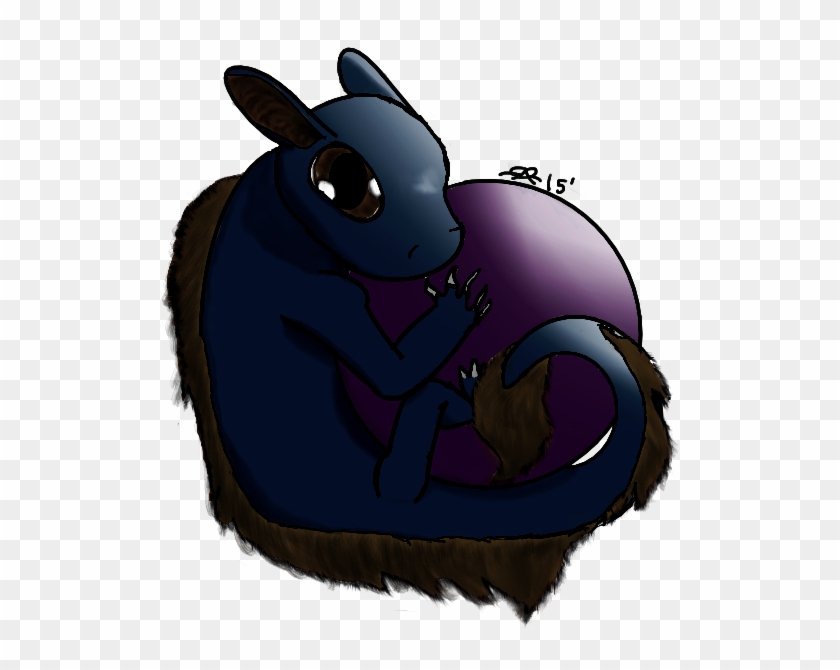 Baby Dragon Holding To It Favorite Shiny Ball By Darkdragon442 - Cartoon #1148152