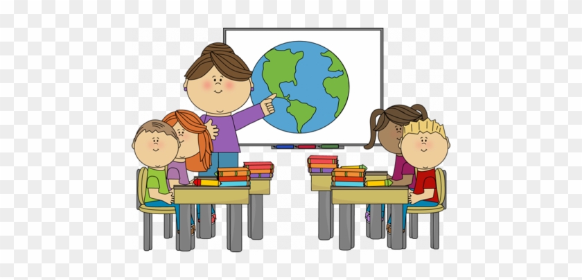 Teacher - Study At School Clipart #1148181