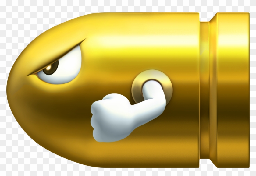 Golden Bullet Bill - Bullet Bill From Mario #1148351
