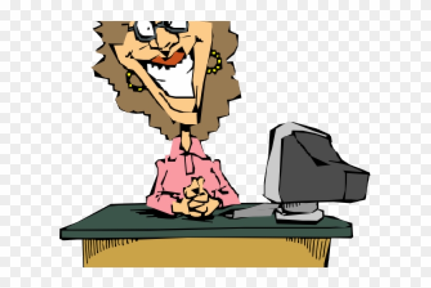 Secretary Clipart Silly - Computer Clip Art #1148362