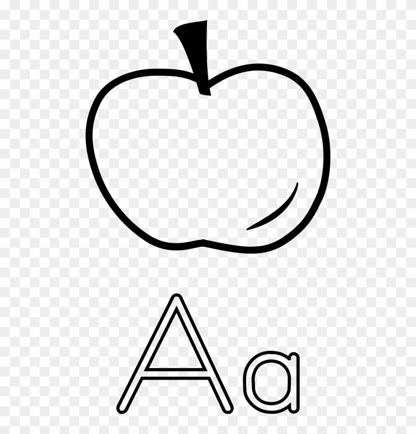 School Phonics - Letter A With Apple #1148437