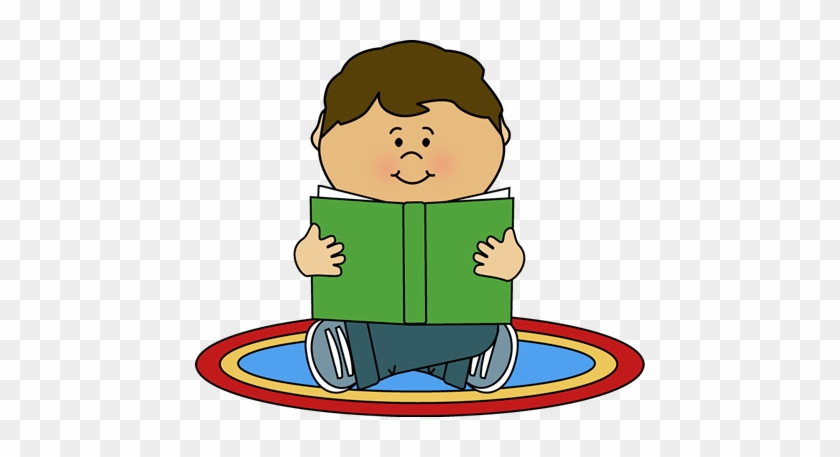 Clipart Of Kids Reading - Student Sitting On Carpet Clipart #1148445