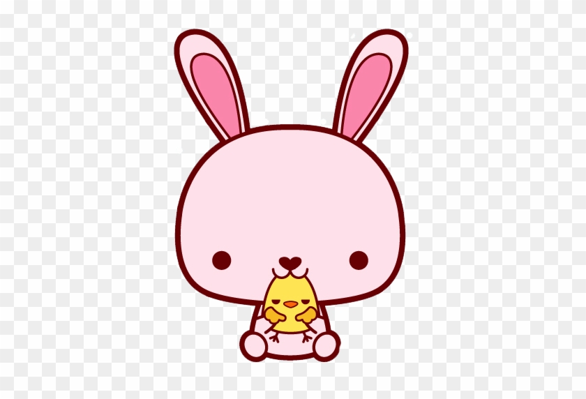 Cute Pink Bunny By Thekarinaz - Cute Rabbit Head Transparent #1148490