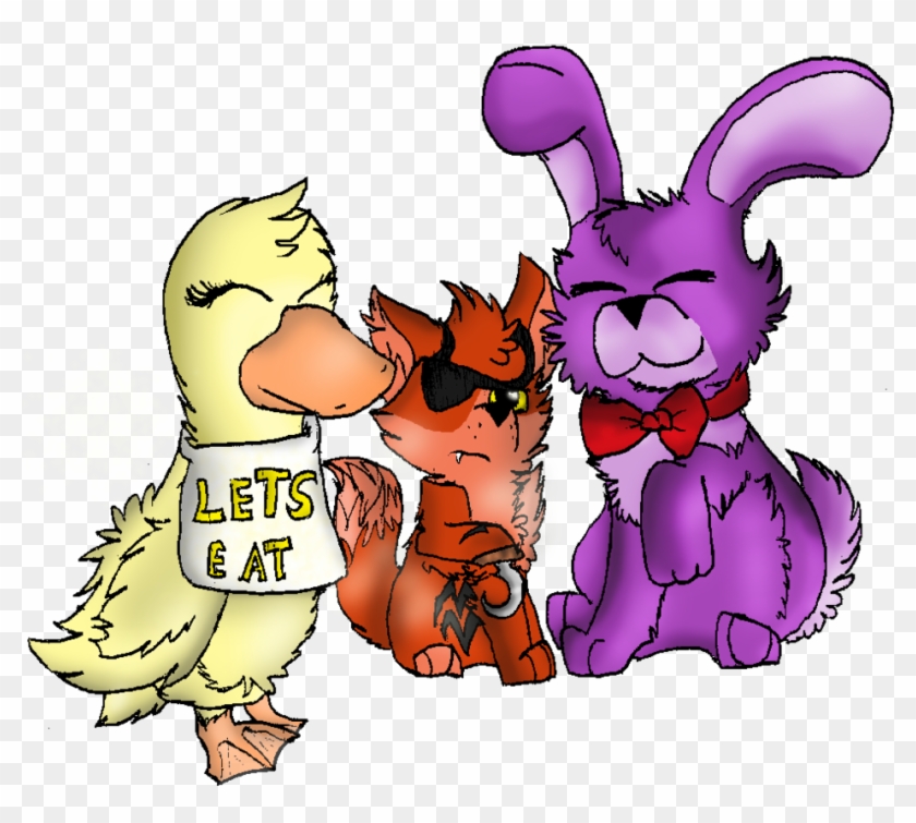 Cute Chica,foxy And Bonnie By Snowyseal - Digital Art #1148502