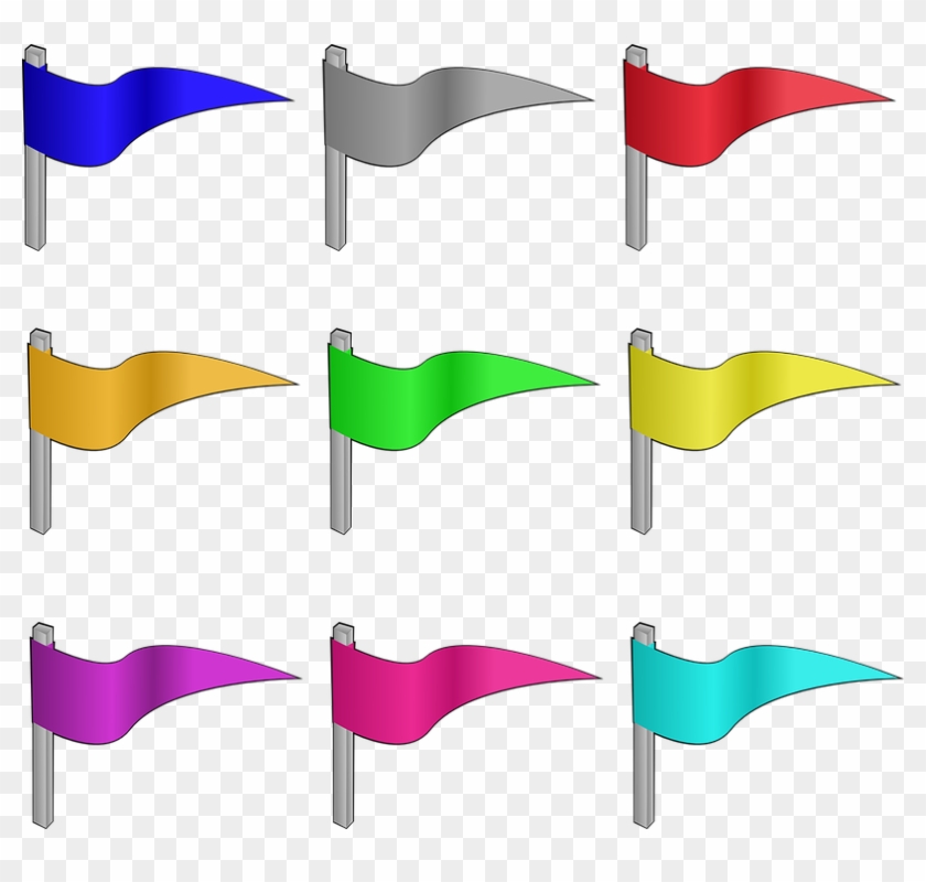 Collection Of Festival Cliparts - Colored Flags #1148657