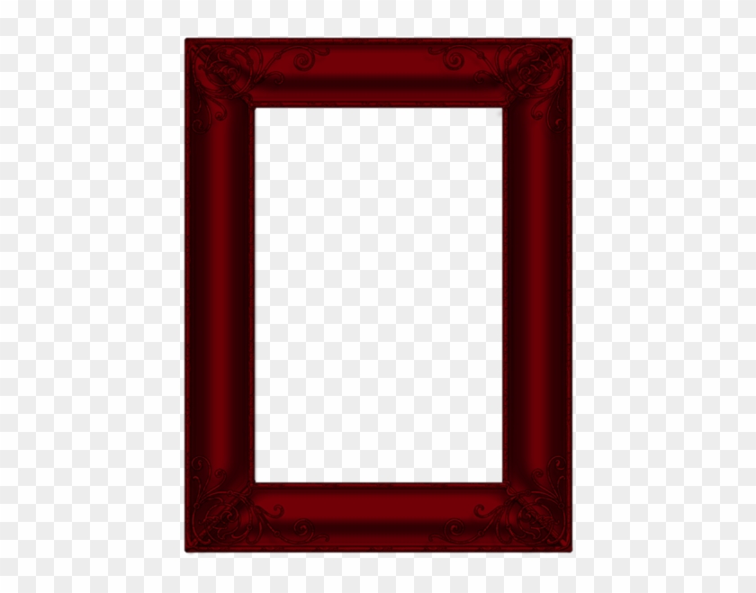 Dark Red Transparent Photo Frame - Clip Art #1148703