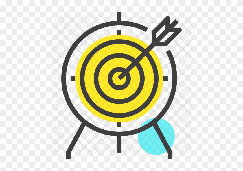 Target Icon - Dart Line Icon Png #1148779