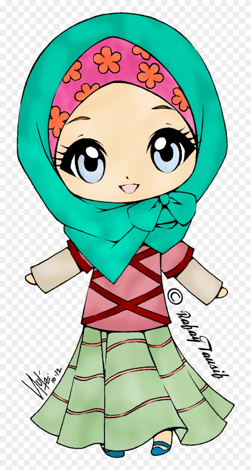 Wallpaper Cute Cartoon Muslimah