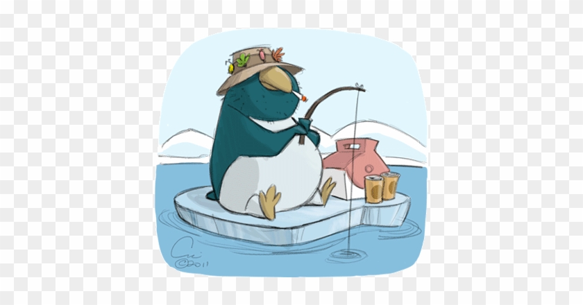 Ice-fishing - Penguin #1149303