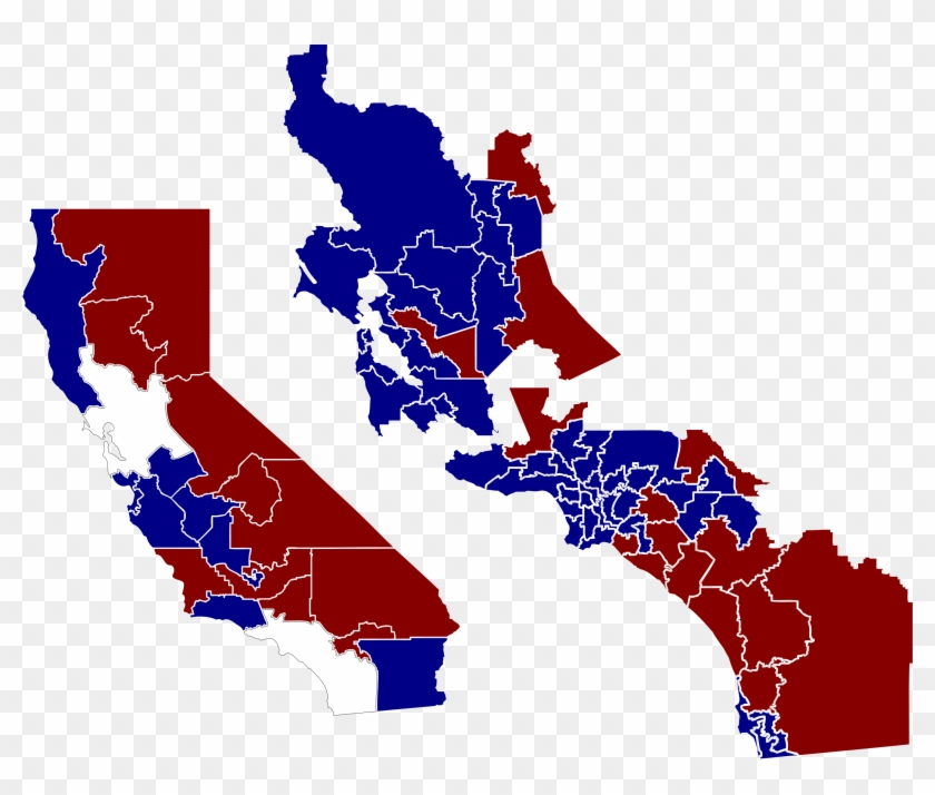 California State Assembly 2017-18 - California State Representatives Map #1149310