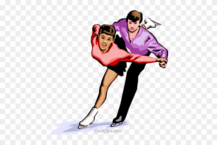 Pairs Figure Skating Royalty Free Vector Clip Art Illustration - Pairs Figure Skating Royalty Free Vector Clip Art Illustration #1149368
