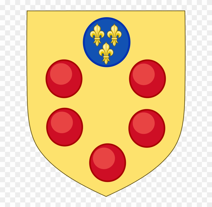 The "augmented Coat Of Arms Of The Medici, Or, Five - De Medici Family Crest #1149389