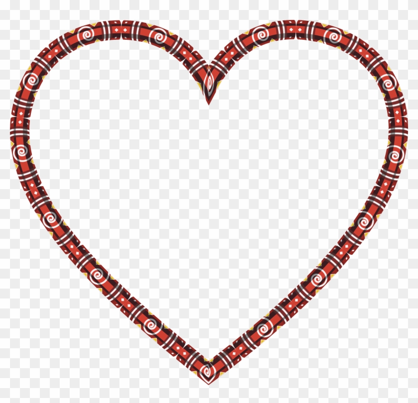 Decorative Heart Frame - Love Heart Frame Png #1149535