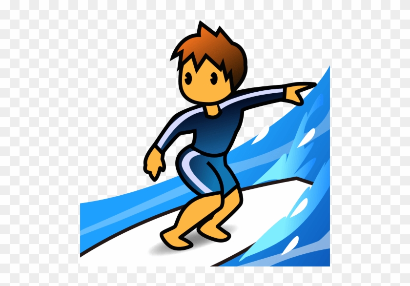 Hand Emoji Clipart Surfer - Surfer Emojis - Free Transparent PNG Clipart Im...
