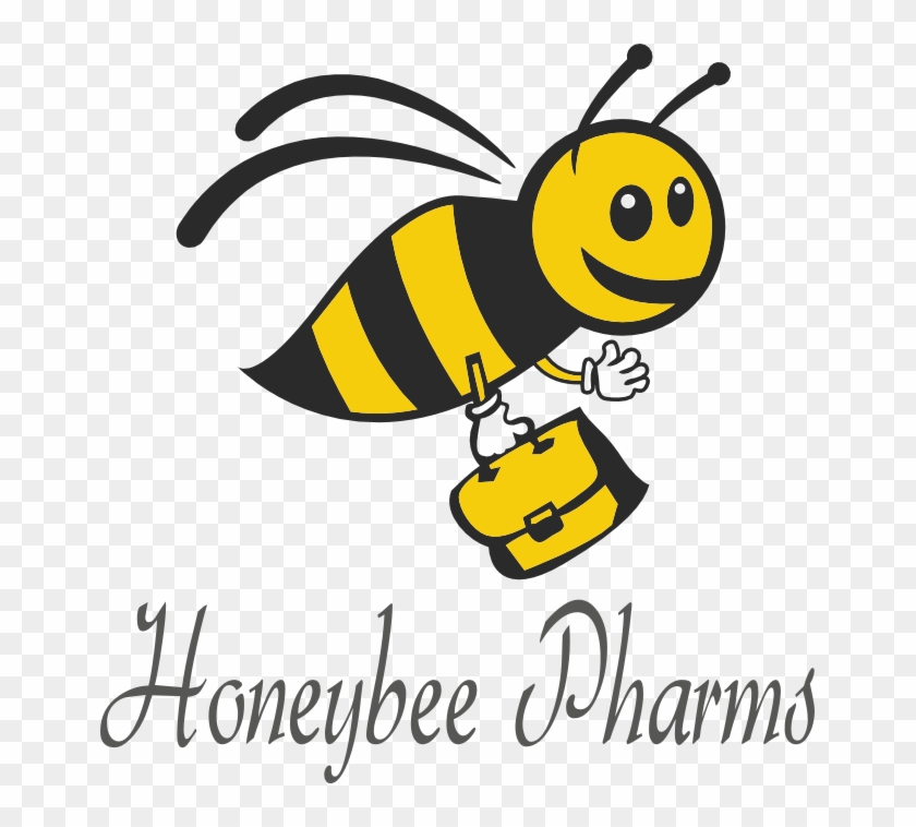 Honeybee Pharms - Bee Travel Logo #1149656